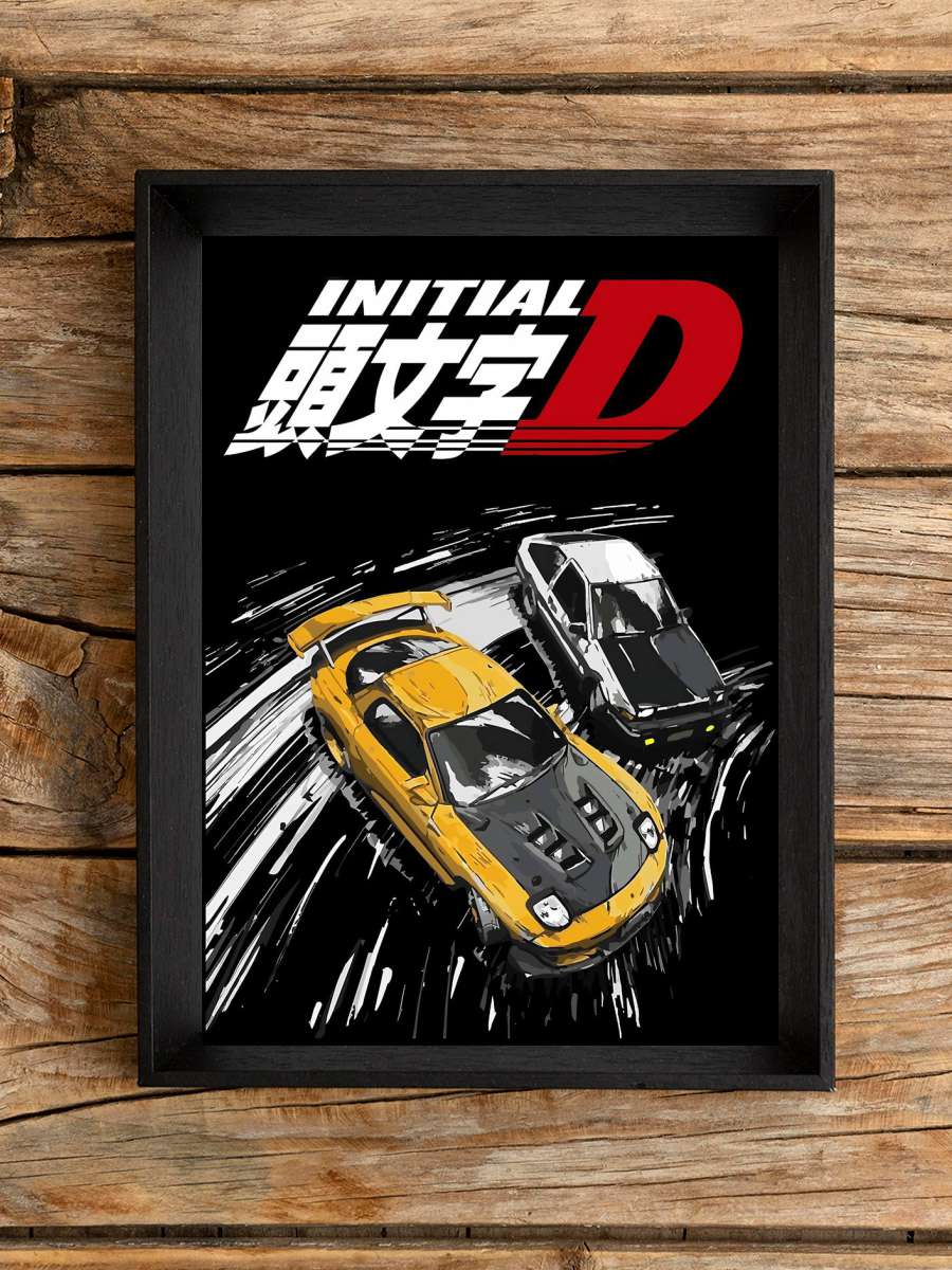 Initial D Anime Poster Çerçevesiz Yüksek Kalite Anime Duvar Poster