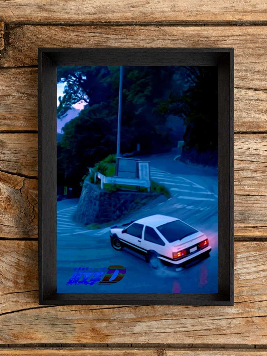 Initial D Anime Poster Çerçevesiz Yüksek Kalite Anime Duvar Poster