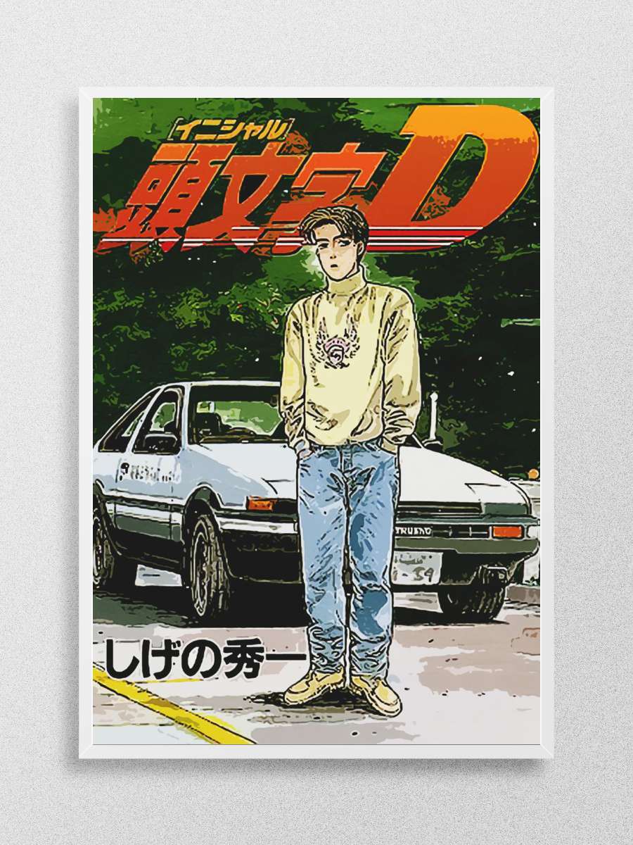 initial d Anime Poster Çerçevesiz Yüksek Kalite Anime Duvar Poster