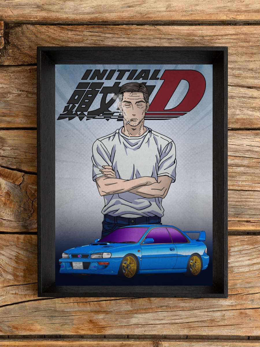 Initial D Anime Poster Çerçevesiz Yüksek Kalite Anime Duvar Poster
