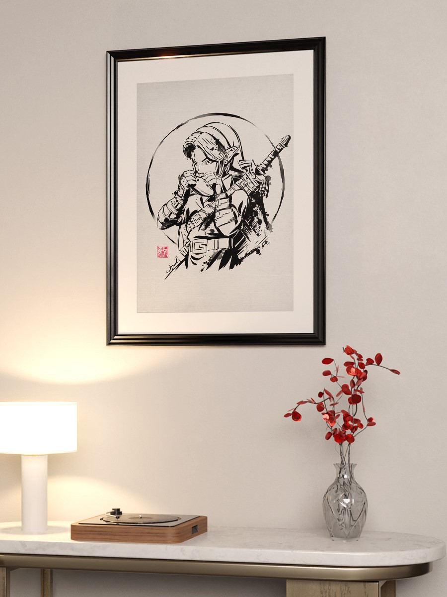 Ink Ocarina Anime Poster Çerçevesiz Yüksek Kalite Anime Duvar Poster