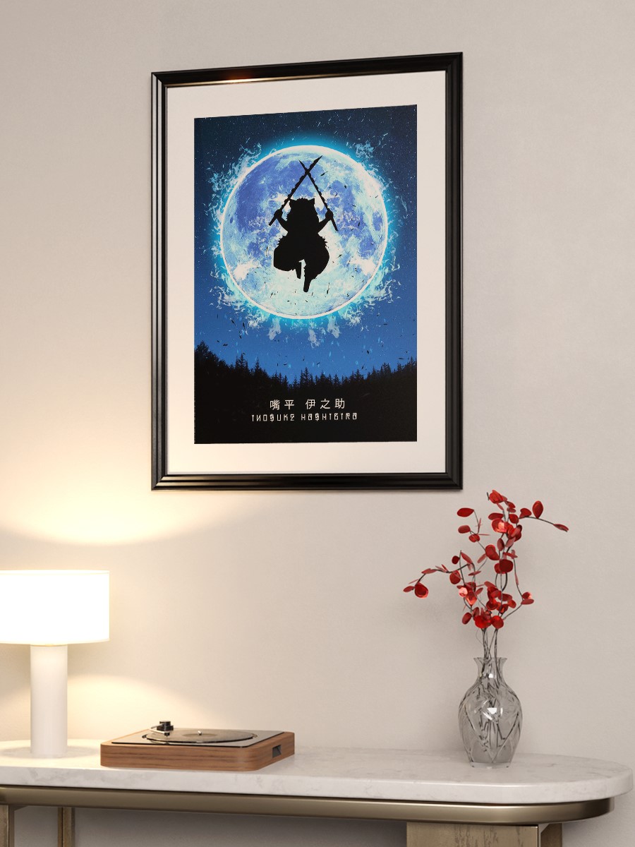 Inosuke Hashibira Anime Poster Çerçevesiz Yüksek Kalite Anime Duvar Poster
