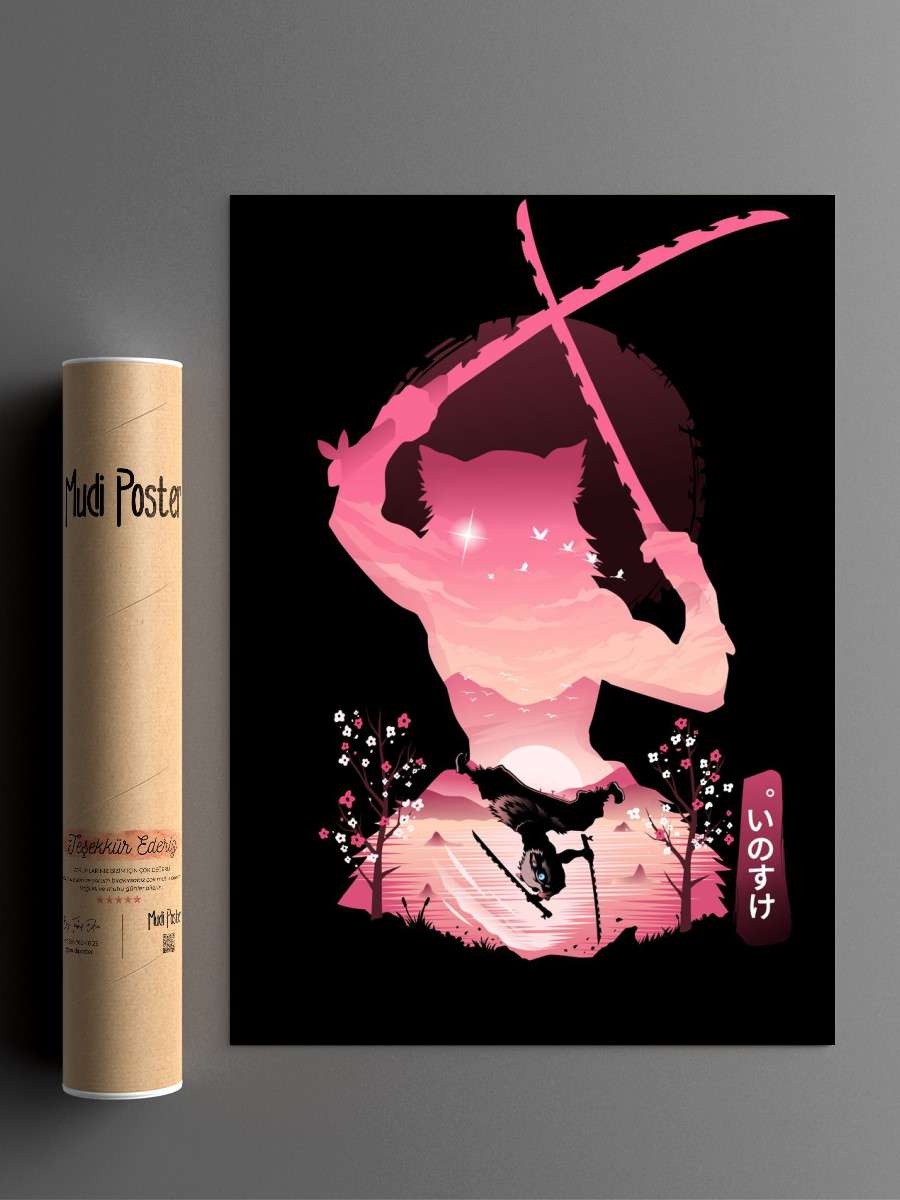 inosuke ukiyoe Anime Poster Çerçevesiz Yüksek Kalite Anime Duvar Poster