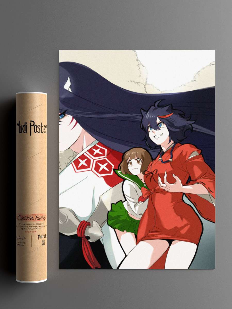Inuyasha Anime Poster Çerçevesiz Yüksek Kalite Anime Duvar Poster