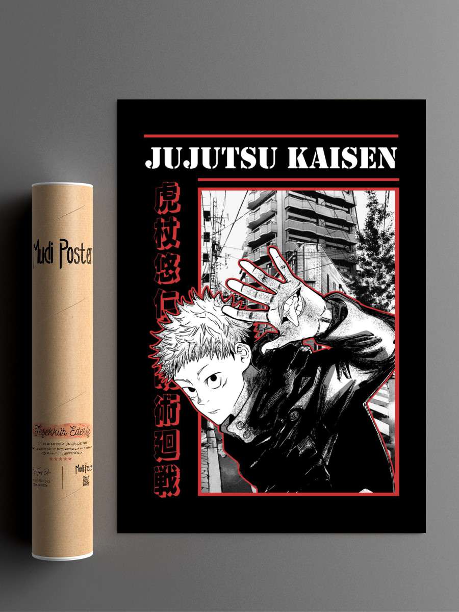 Itadori Yuji Anime Poster Çerçevesiz Yüksek Kalite Anime Duvar Poster