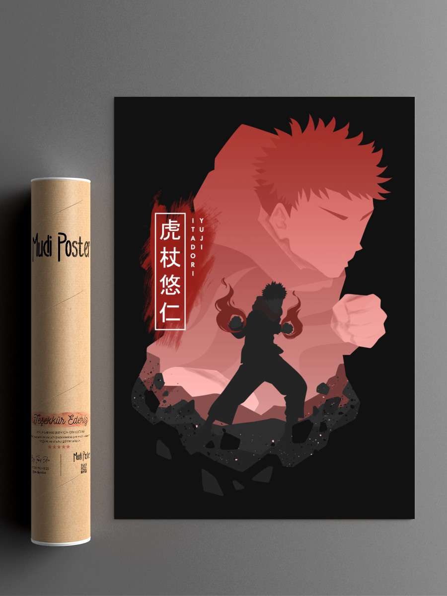 Itadori Yuji Anime Poster Çerçevesiz Yüksek Kalite Anime Duvar Poster