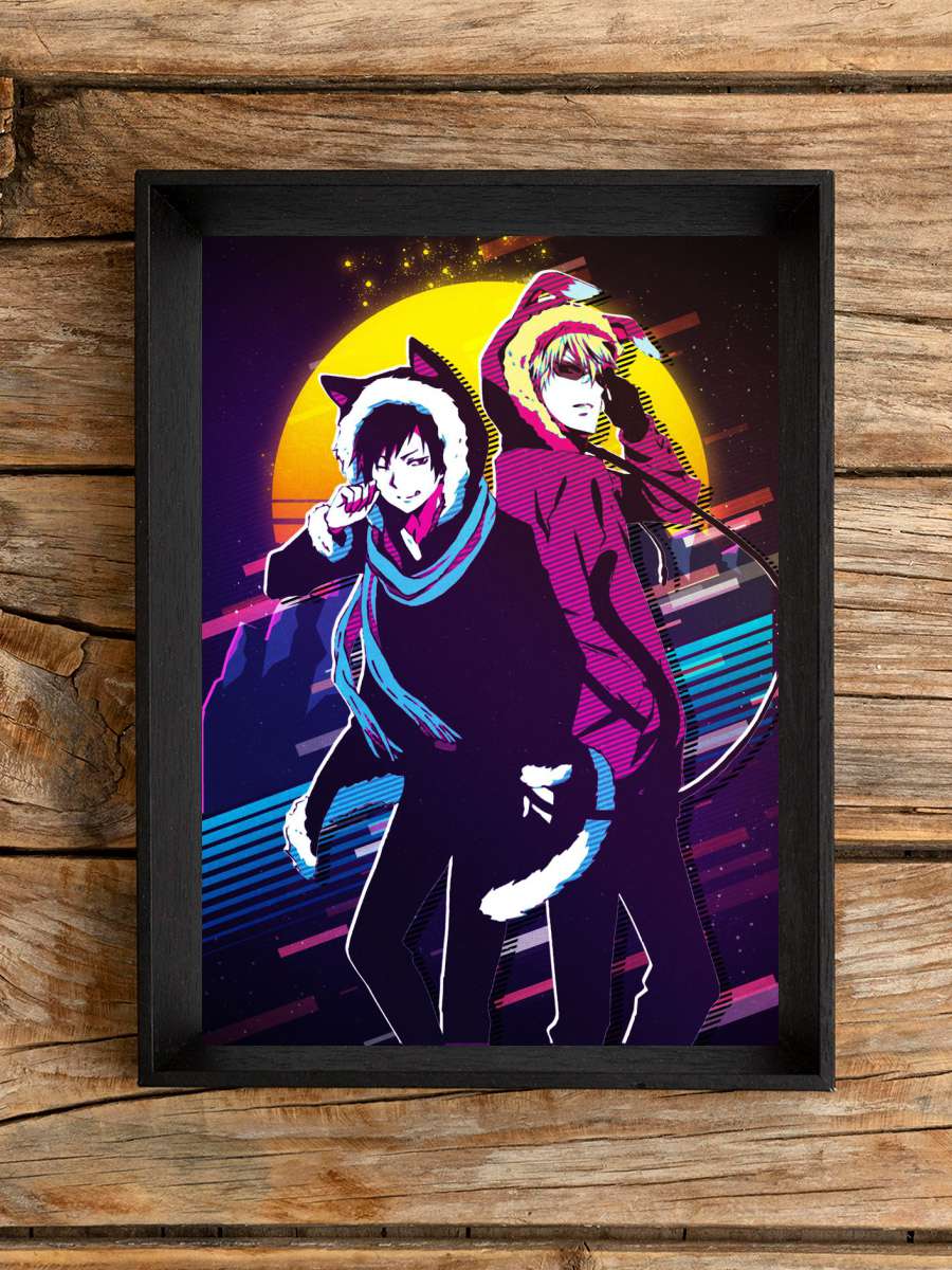 Izaya Orihara and Shizuo Anime Poster Çerçevesiz Yüksek Kalite Anime Duvar Poster