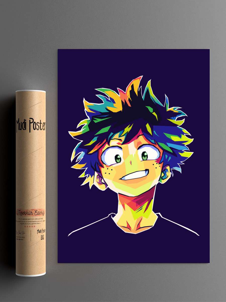 Izuku Midoriya Anime Poster Çerçevesiz Yüksek Kalite Anime Duvar Poster