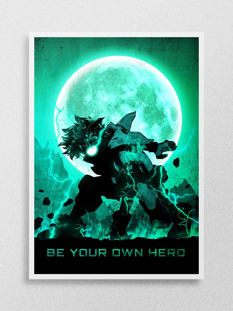 Izuku Midoriya Anime Poster Çerçevesiz Yüksek Kalite Anime Duvar Poster
