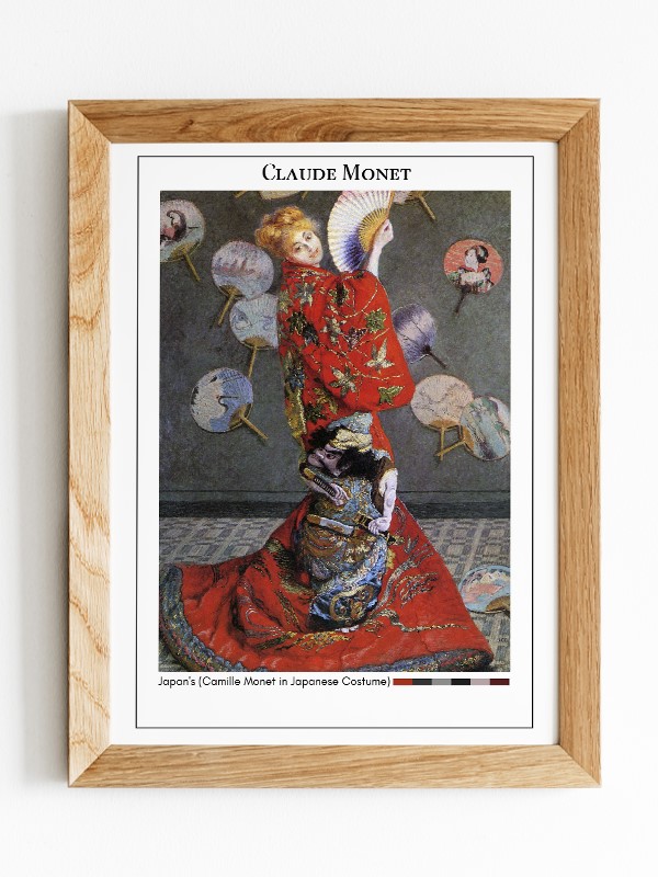 Claude Monet Japan's (Camille Monet in Japanese Costume) Poster