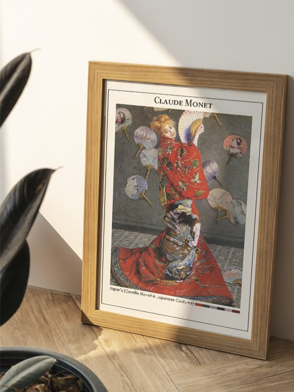 Claude Monet Japan's (Camille Monet in Japanese Costume) Poster