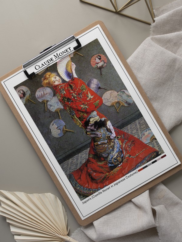 Claude Monet Japan's (Camille Monet in Japanese Costume) Poster