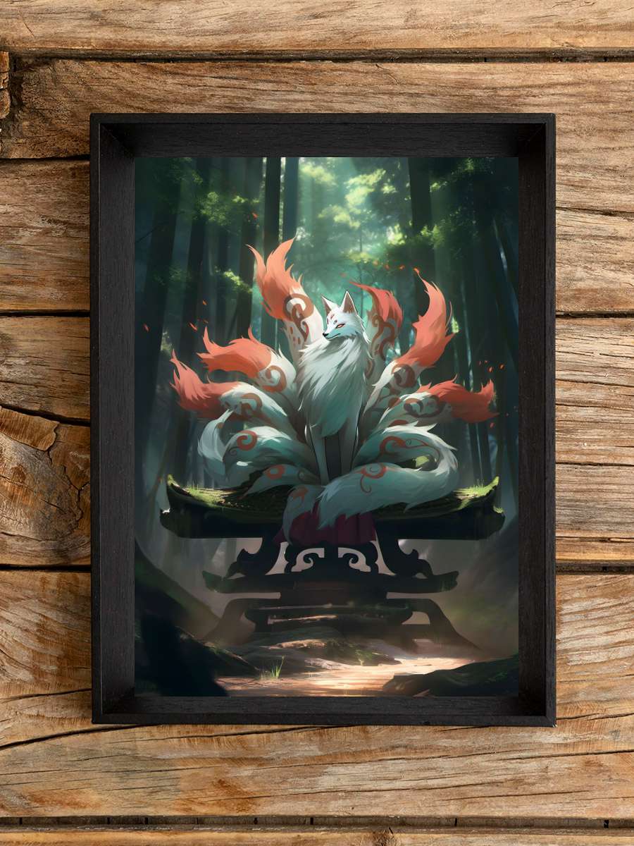 Japanese Kitsune Zen Fox Anime Poster Çerçevesiz Yüksek Kalite Anime Duvar Poster