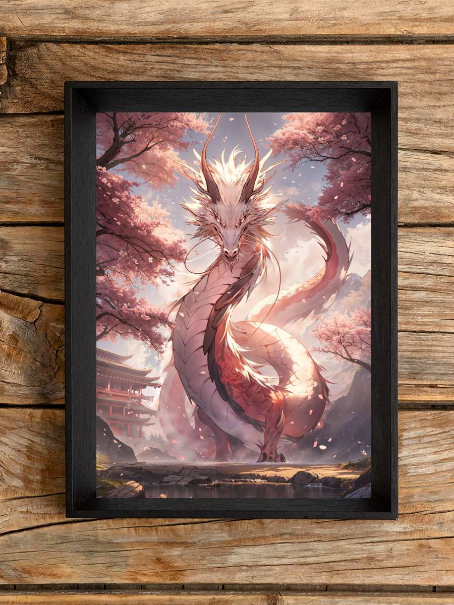 Japanese Sakura Dragon Anime Poster Çerçevesiz Yüksek Kalite Anime Duvar Poster
