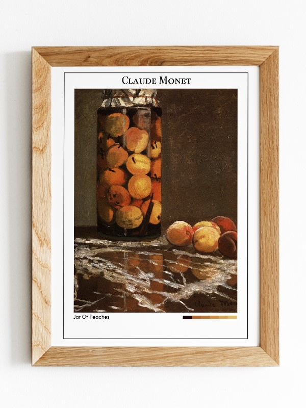 Claude Monet Jar Of Peaches Poster