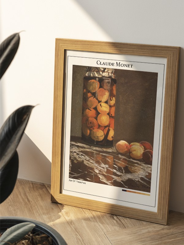 Claude Monet Jar Of Peaches Poster