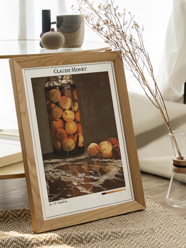 Claude Monet Jar Of Peaches Poster