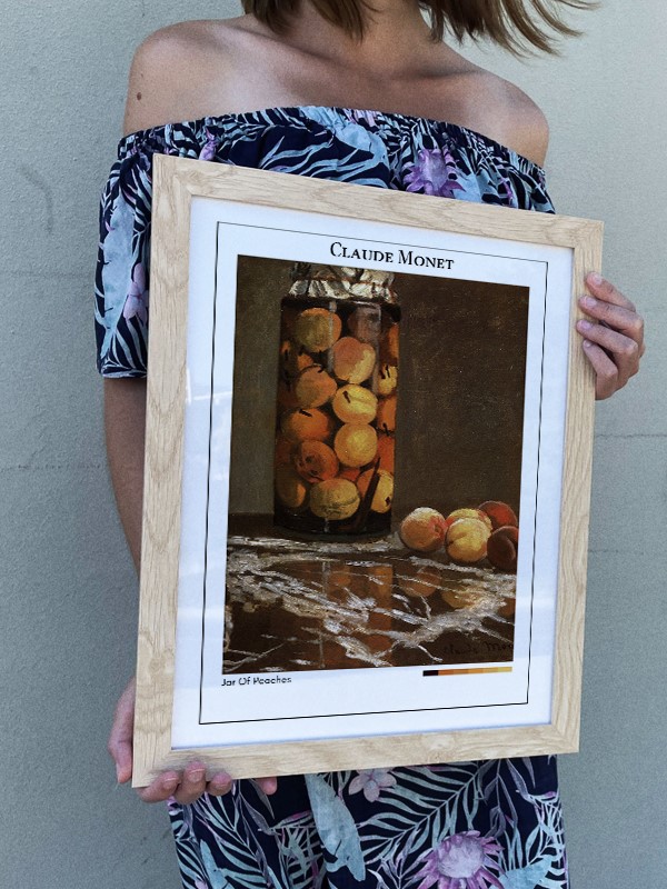 Claude Monet Jar Of Peaches Poster