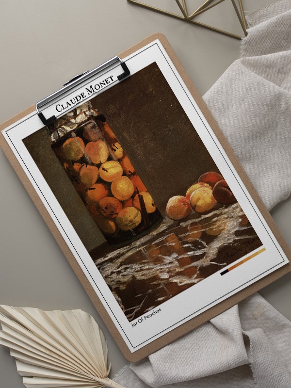 Claude Monet Jar Of Peaches Poster