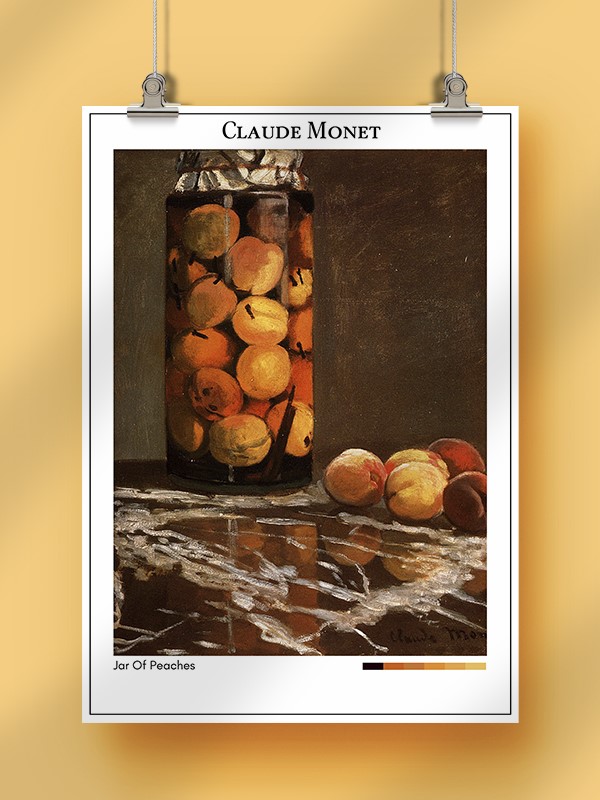 Claude Monet Jar Of Peaches Poster