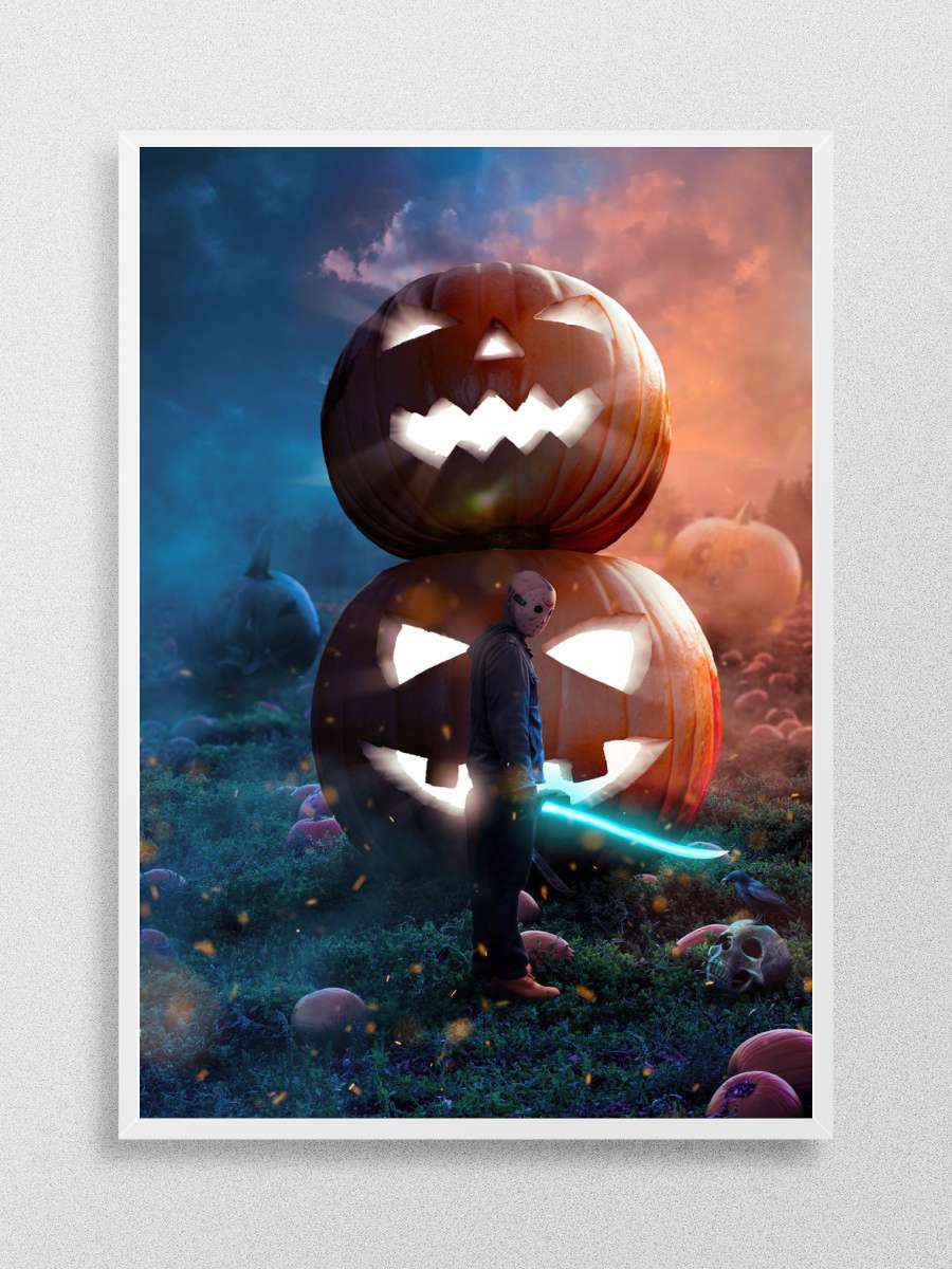 Jason Voorhees HALLOWEEN Anime Poster Çerçevesiz Yüksek Kalite Anime Duvar Poster