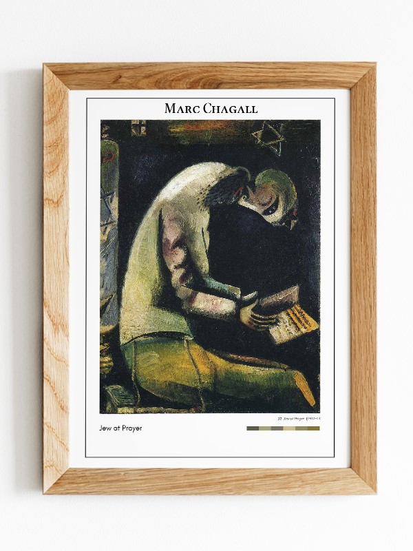 Marc Chagall Jew at Prayer Poster