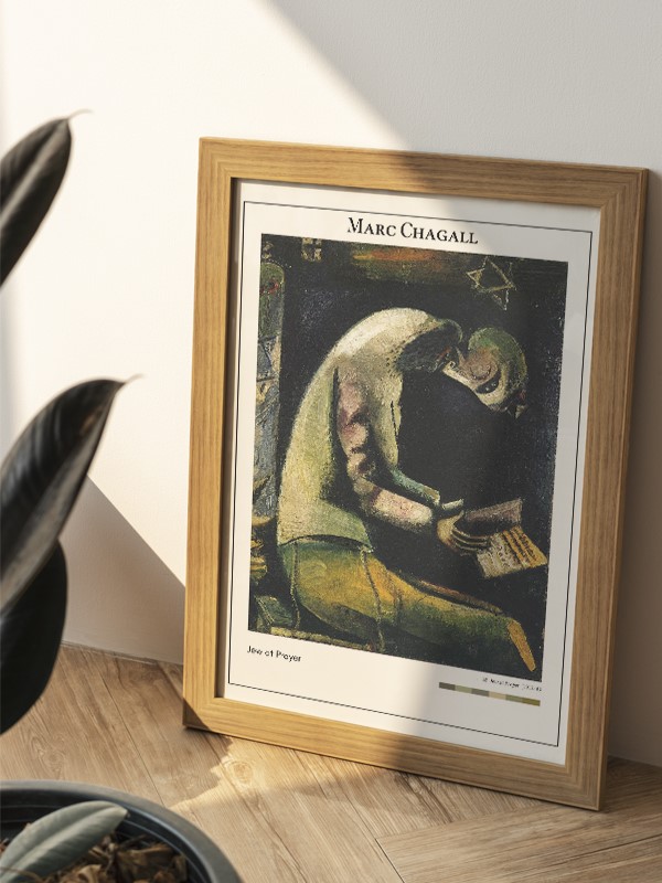Marc Chagall Jew at Prayer Poster