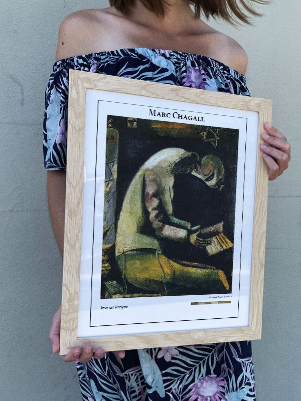 Marc Chagall Jew at Prayer Poster