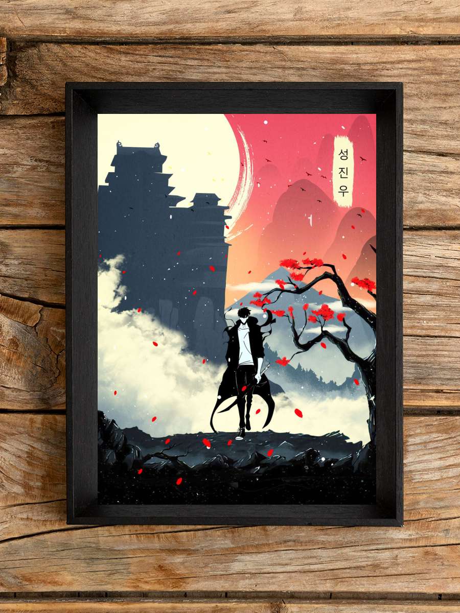 Jinwoo Solo Leveling Anime Poster Çerçevesiz Yüksek Kalite Anime Duvar Poster