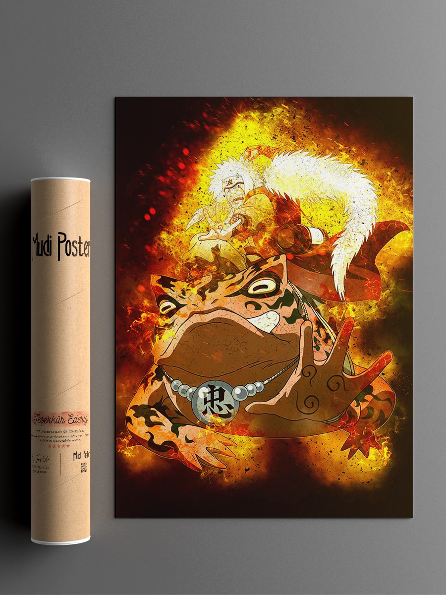 Jiraya  Anime Poster Çerçevesiz Yüksek Kalite Anime Duvar Poster