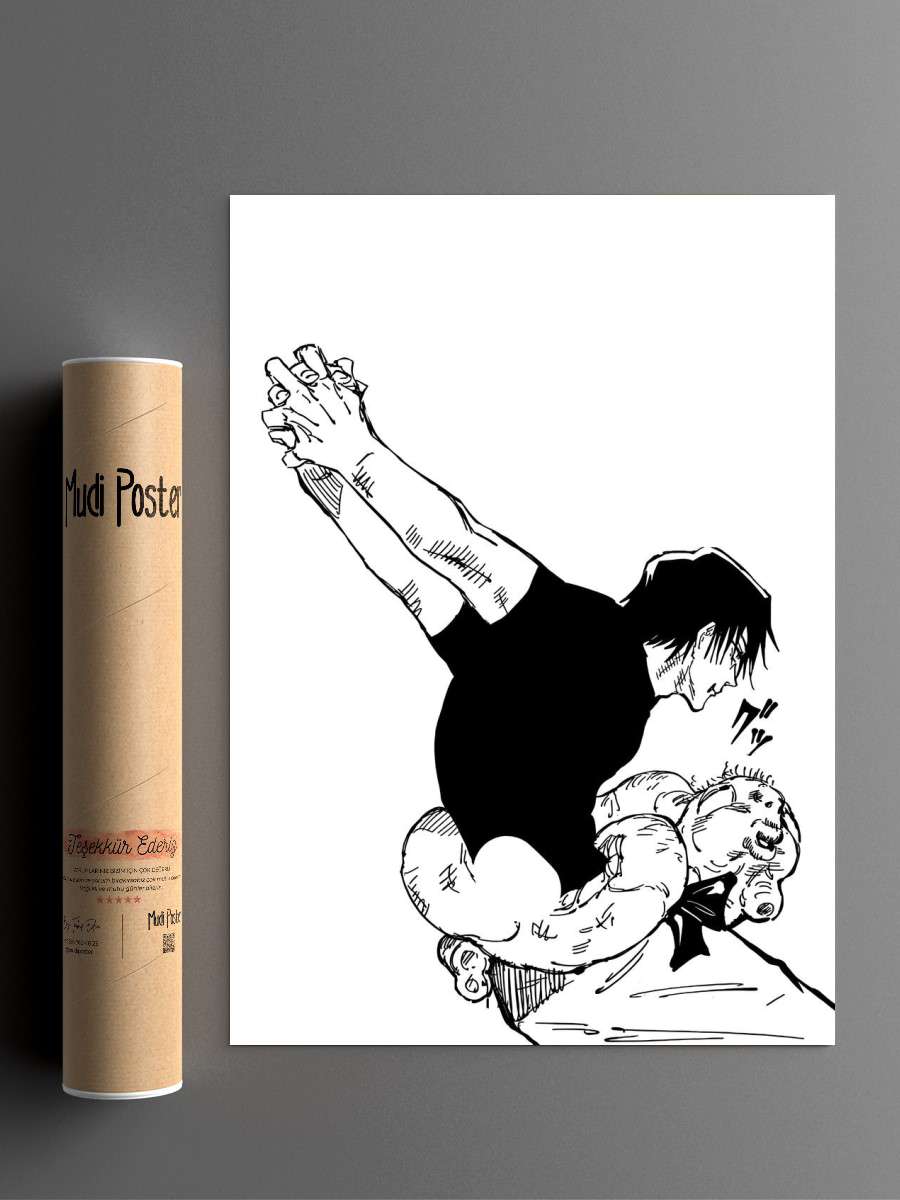 JJK Toji Fushiguro Anime Poster Çerçevesiz Yüksek Kalite Anime Duvar Poster