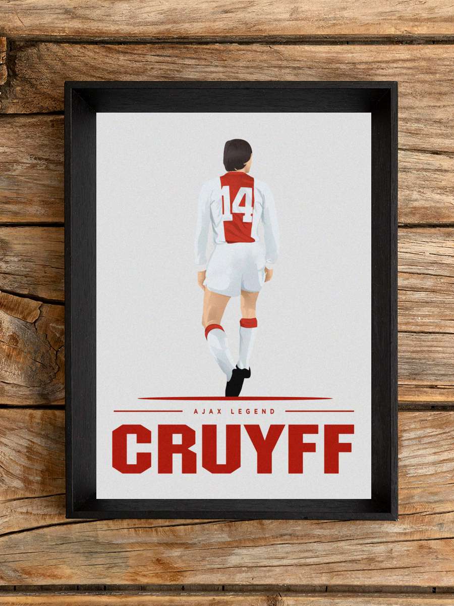 Johan Cruyff Futbol Poster Çerçevesiz Yüksek Kalite Futbolcu Duvar Poster