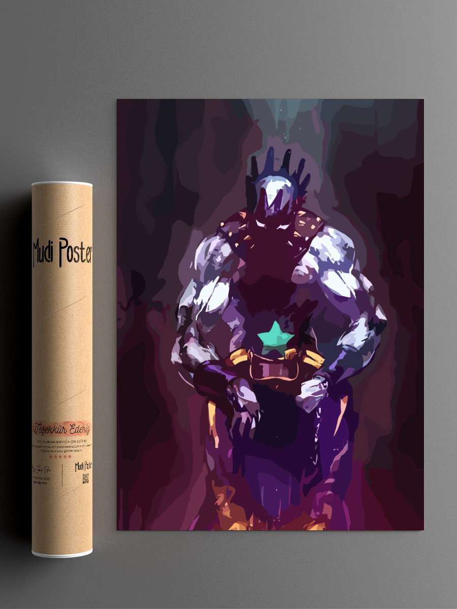 Jojos Bizarre Thé is one Anime Poster Çerçevesiz Yüksek Kalite Anime Duvar Poster