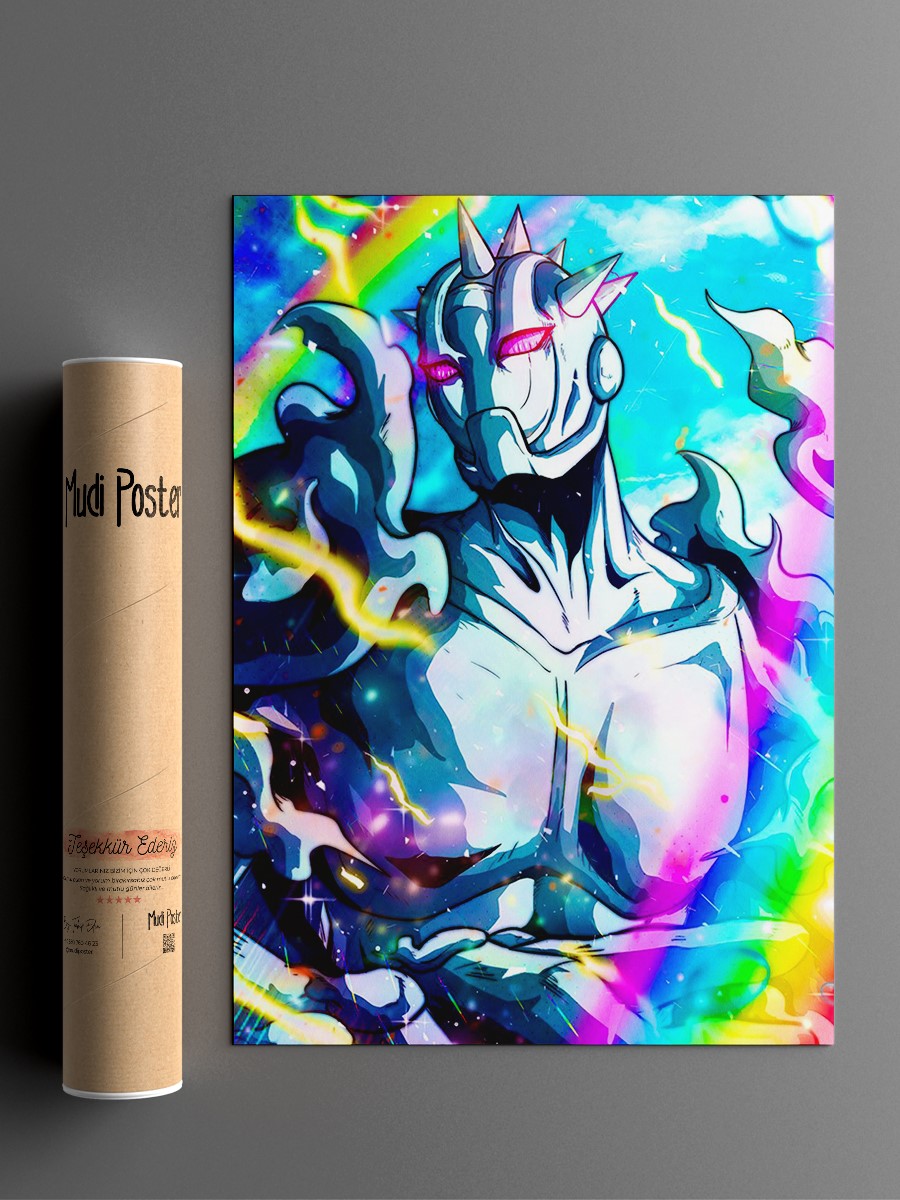 JOJOS BIZZARE Anime Poster Çerçevesiz Yüksek Kalite Anime Duvar Poster