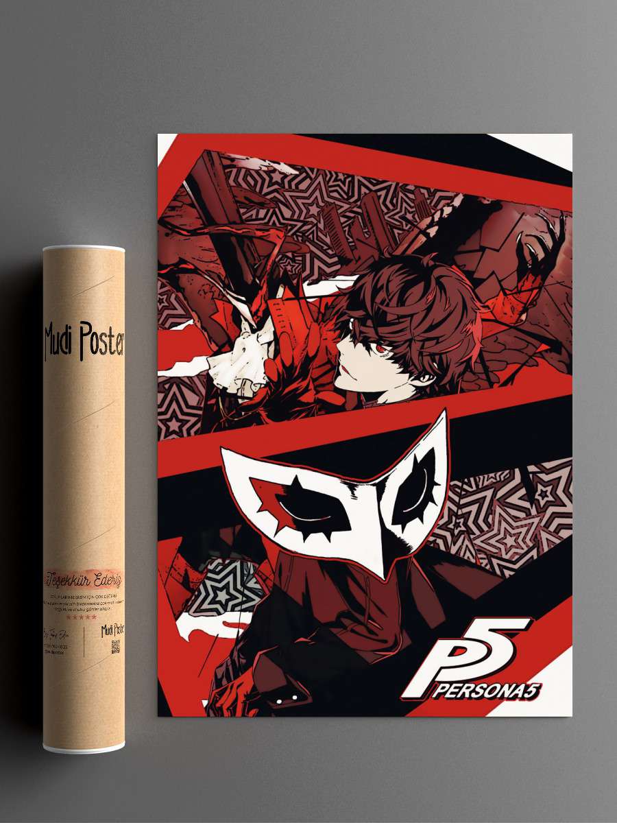 JOKER PERSONA 5 Anime Poster Çerçevesiz Yüksek Kalite Anime Duvar Poster
