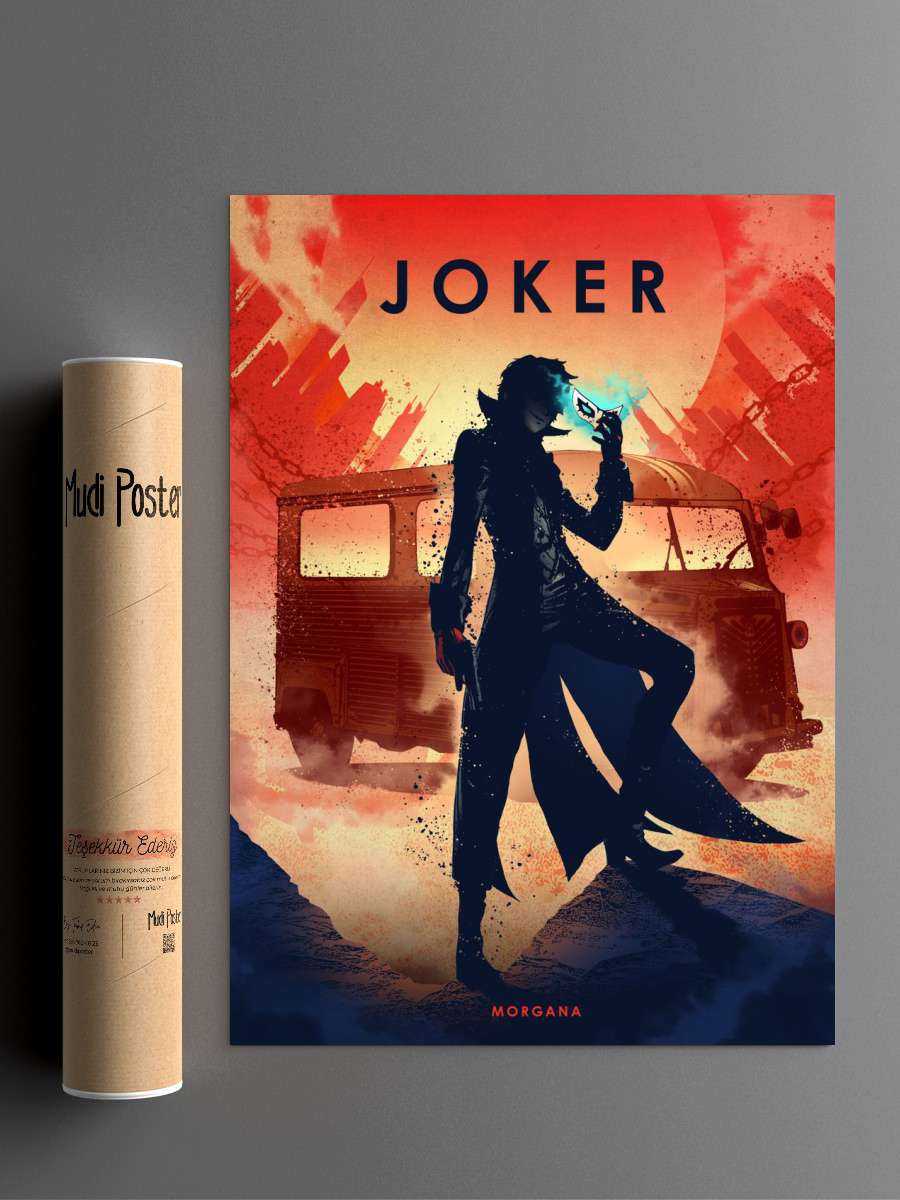 Joker Anime Poster Çerçevesiz Yüksek Kalite Anime Duvar Poster