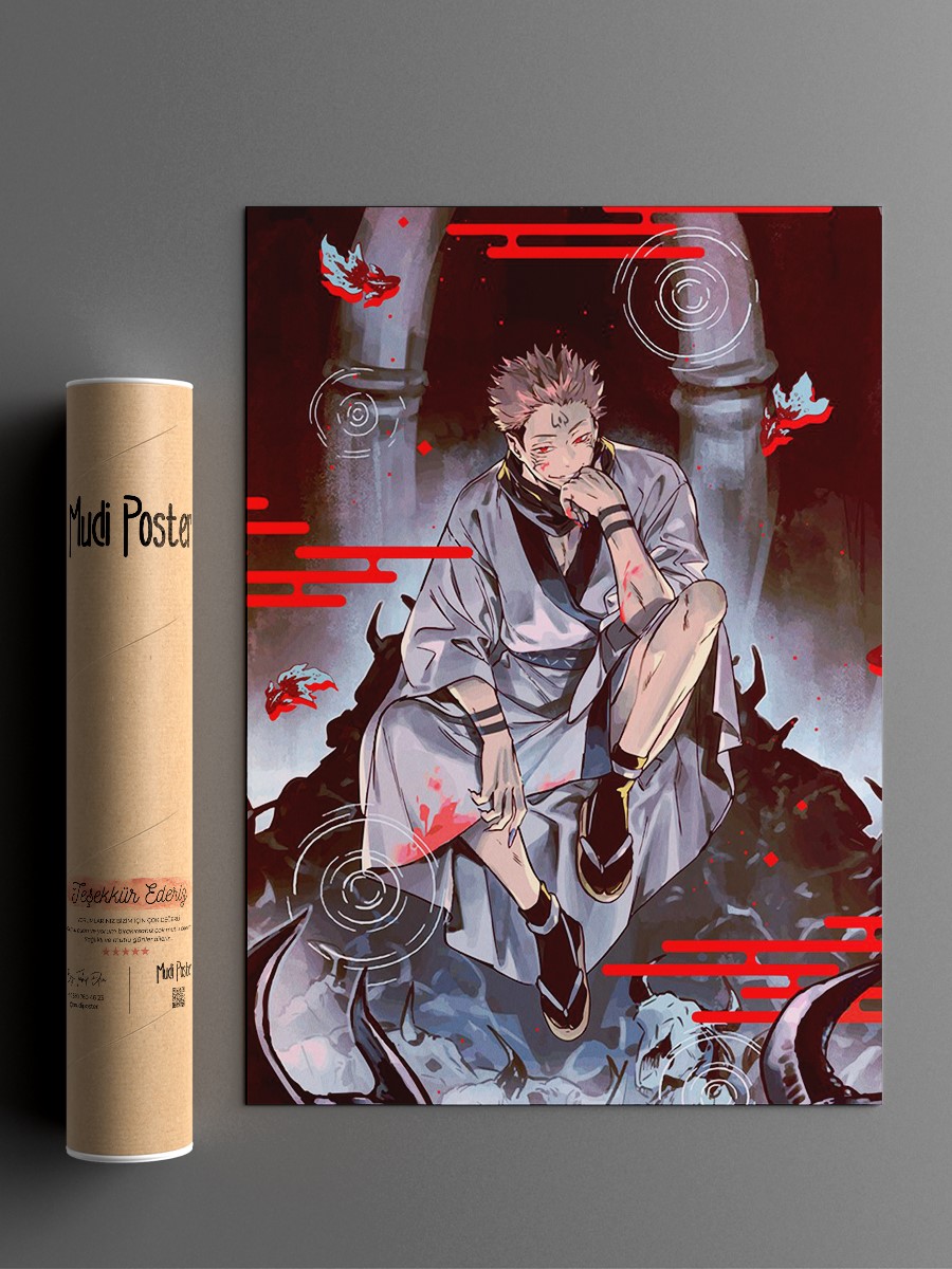 jujitsu kaisen Anime Poster Çerçevesiz Yüksek Kalite Anime Duvar Poster