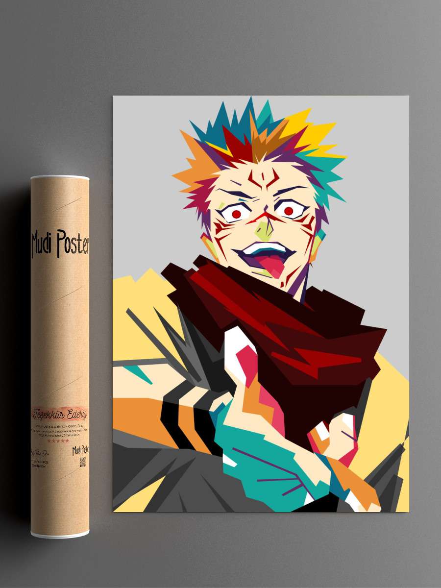 jujitsu kaisen Anime Poster Çerçevesiz Yüksek Kalite Anime Duvar Poster
