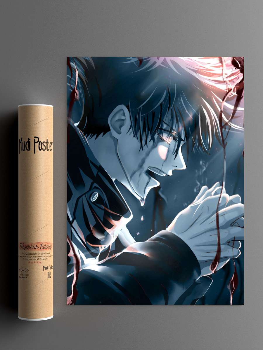 Jujustu Kaisen Anime Poster Çerçevesiz Yüksek Kalite Anime Duvar Poster