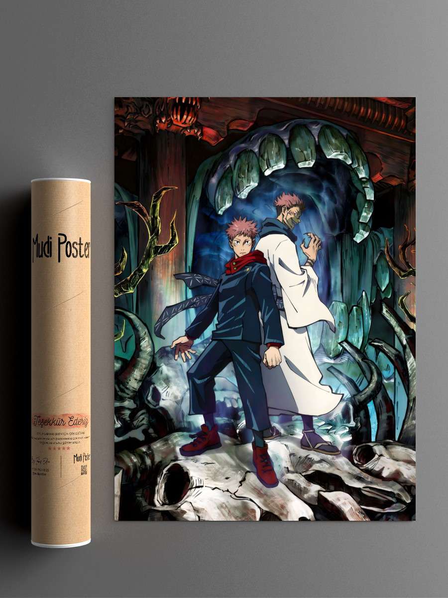 Jujutsu Itadori sukuna Anime Poster Çerçevesiz Yüksek Kalite Anime Duvar Poster