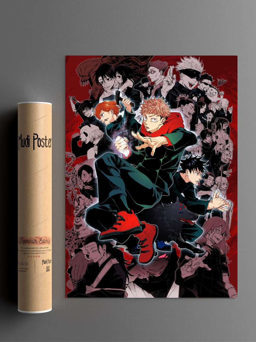 Jujutsu Kaisen Anime Anime Poster Çerçevesiz Yüksek Kalite Anime Duvar Poster