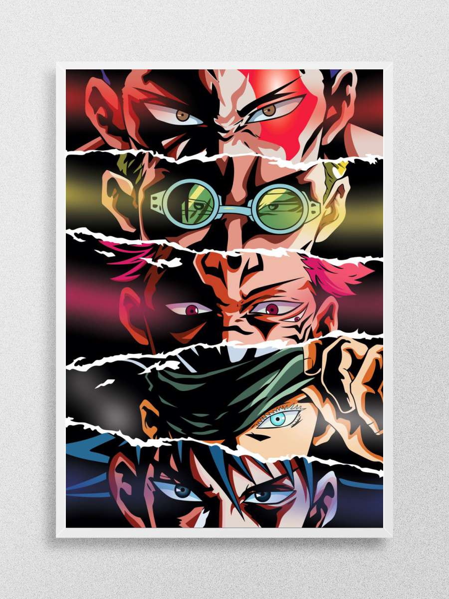 Jujutsu Kaisen Eyes Anime Poster Çerçevesiz Yüksek Kalite Anime Duvar Poster
