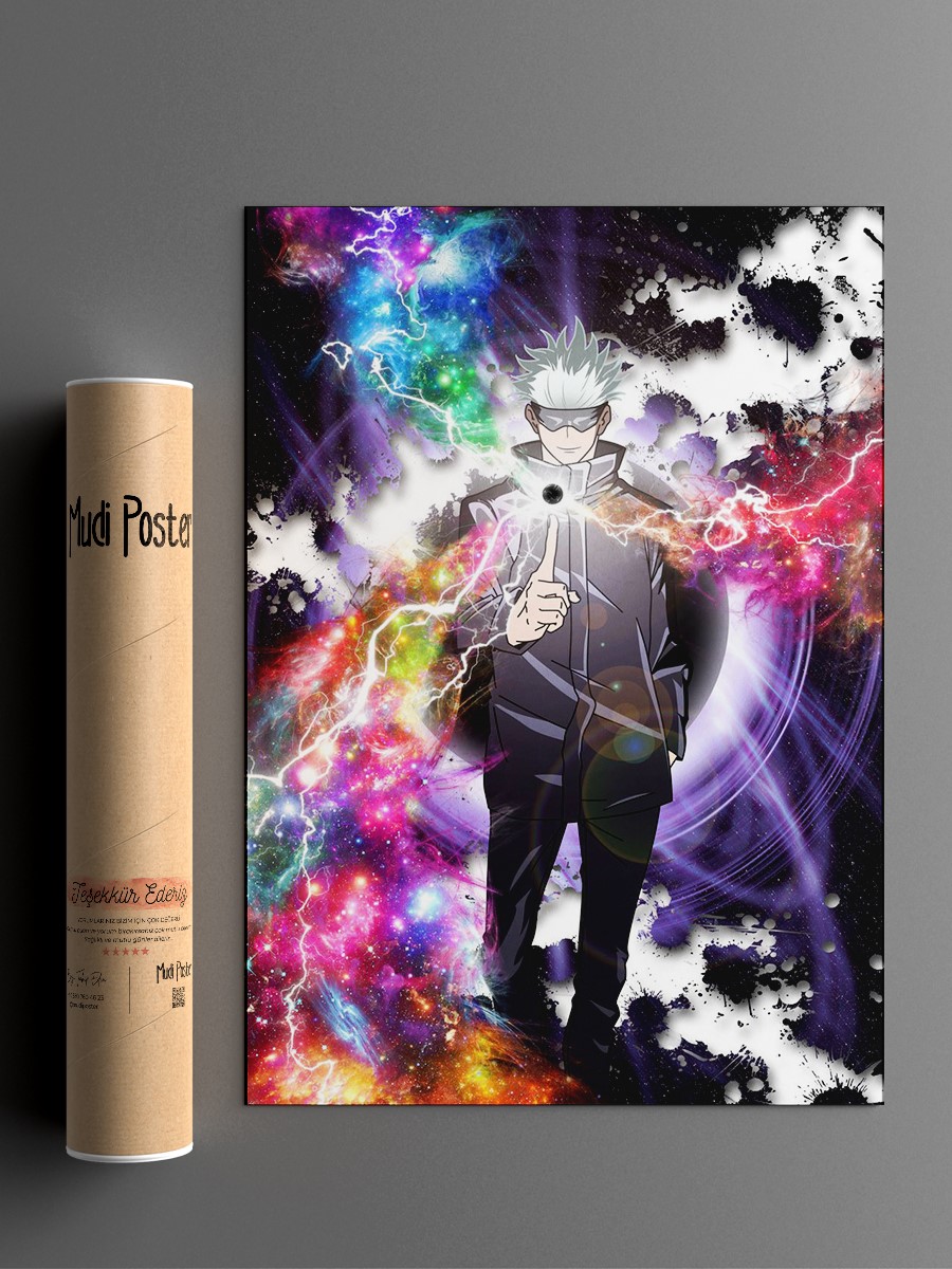 Jujutsu Kaisen Gojo Poster, Çerçevesiz Tv Film Poster
