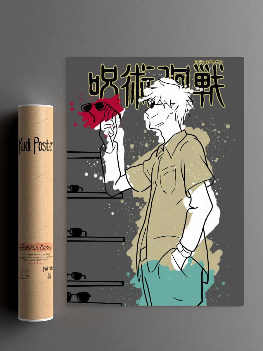 Jujutsu Kaisen Gojo Anime Poster Çerçevesiz Yüksek Kalite Anime Duvar Poster