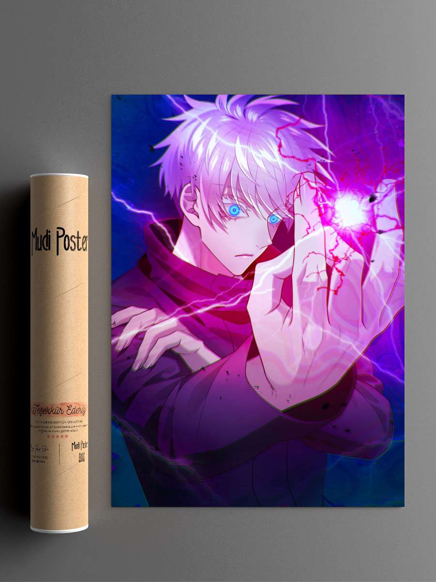 Jujutsu Kaisen Gojo Anime Poster Çerçevesiz Yüksek Kalite Anime Duvar Poster