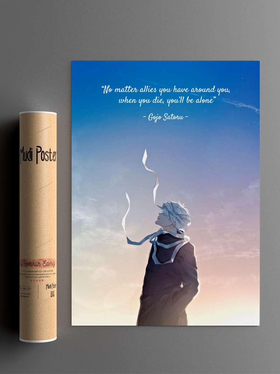 Jujutsu Kaisen Gojo Anime Poster Çerçevesiz Yüksek Kalite Anime Duvar Poster