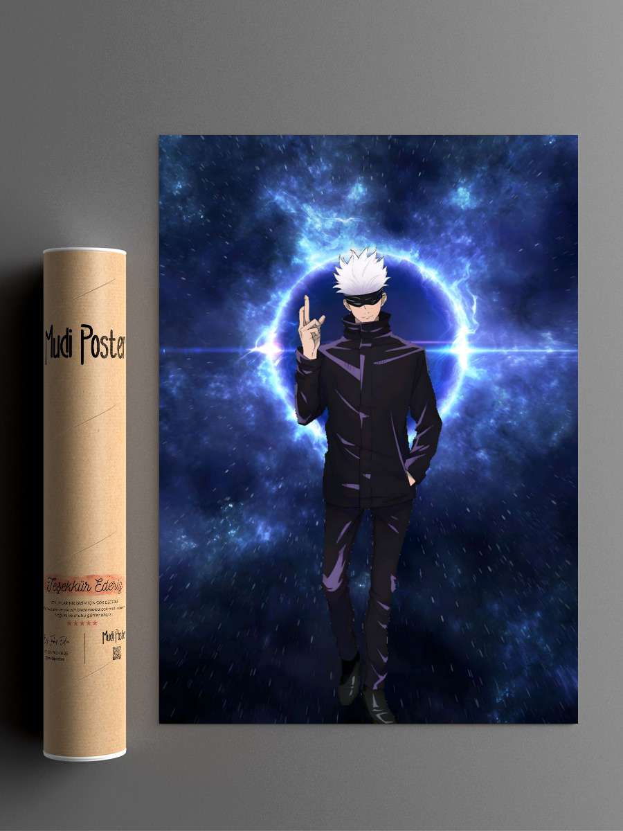 Jujutsu Kaisen gojo satoru Anime Poster Çerçevesiz Yüksek Kalite Anime Duvar Poster