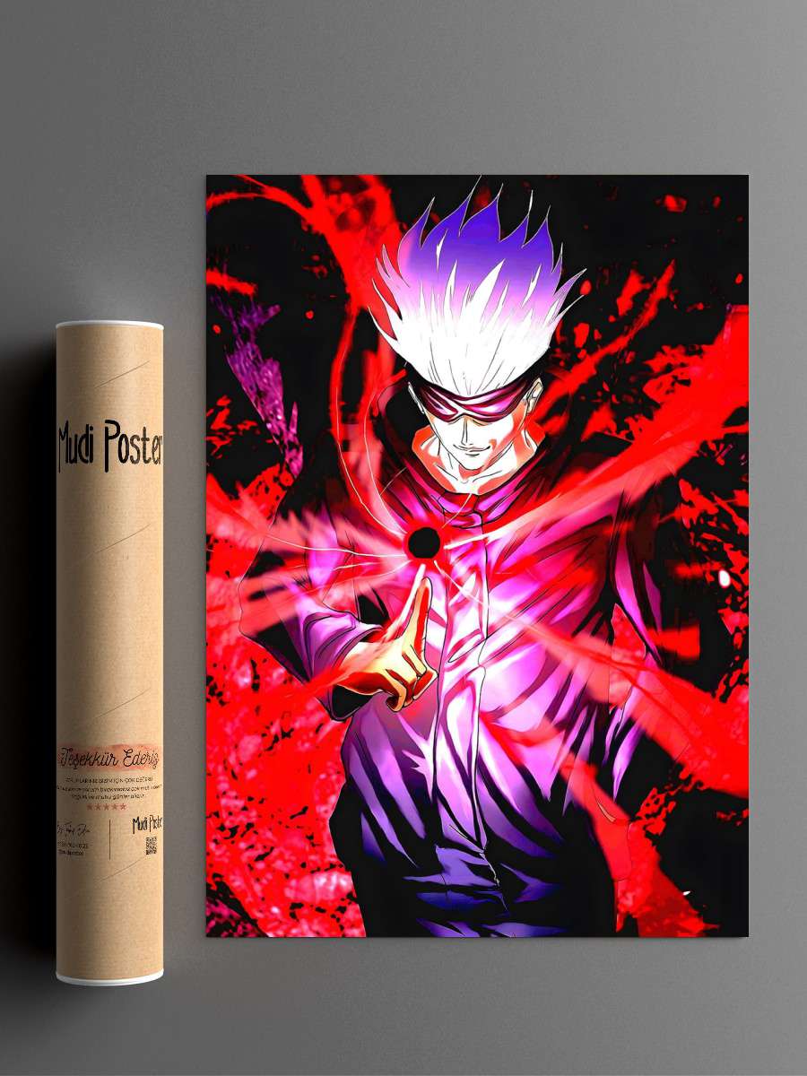 Jujutsu Kaisen gojo satoru Anime Poster Çerçevesiz Yüksek Kalite Anime Duvar Poster