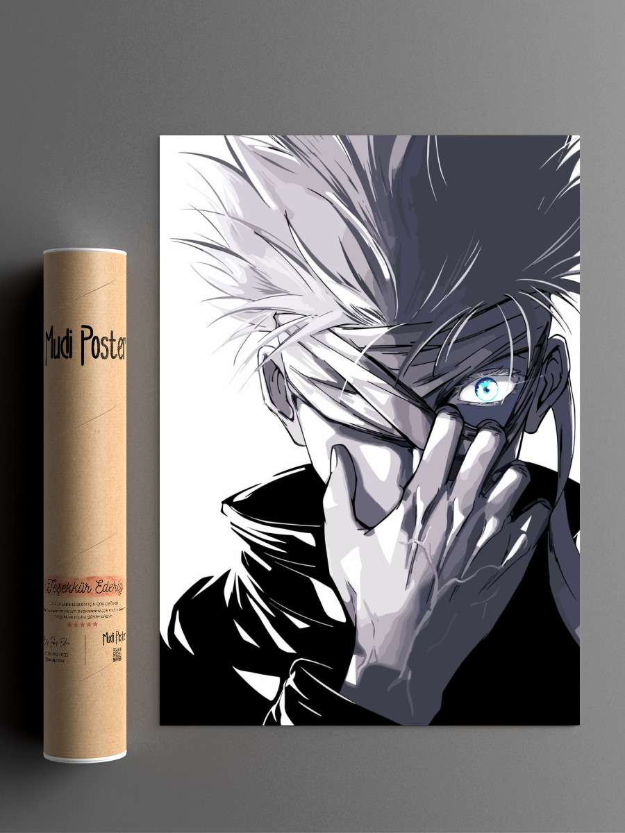 Jujutsu Kaisen Gojo Satoru Anime Poster Çerçevesiz Yüksek Kalite Anime Duvar Poster