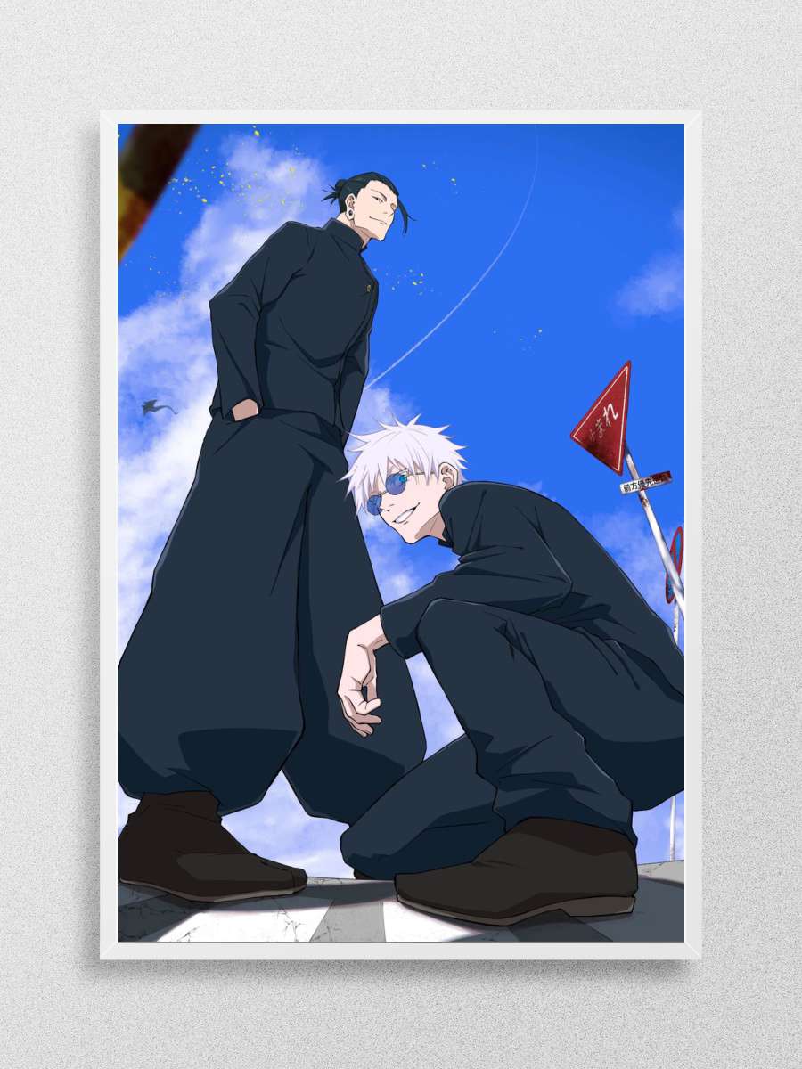Jujutsu Kaisen Gojo x Geto Anime Poster Çerçevesiz Yüksek Kalite Anime Duvar Poster